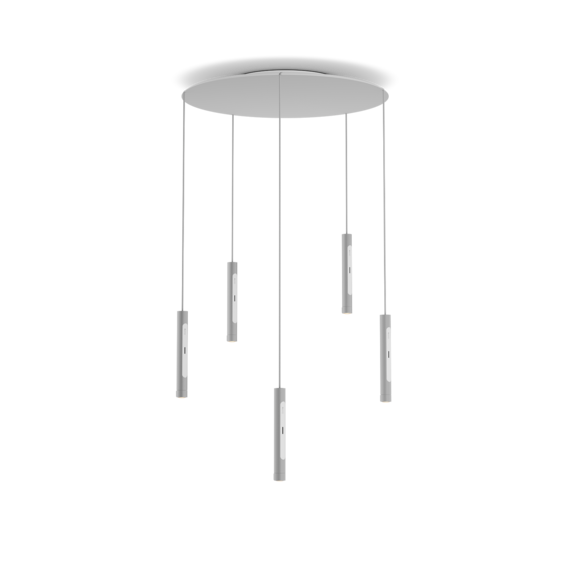 Occhio Leuchte in matt silver matt white