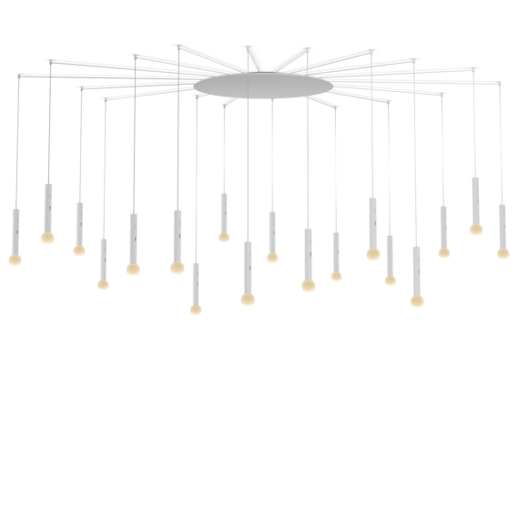 Luminaire in matt white