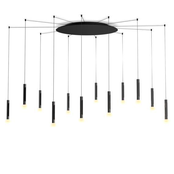 Occhio Leuchte in dark chrome