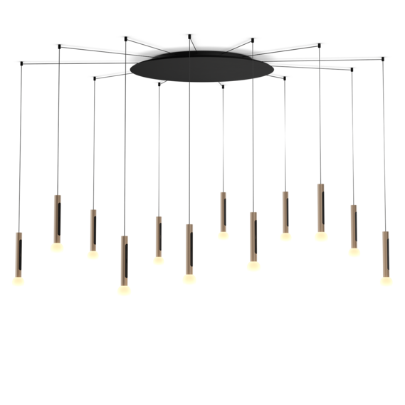 Occhio Leuchte in matt gold matt black