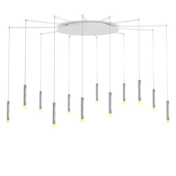 Occhio Leuchte in matt silver matt white