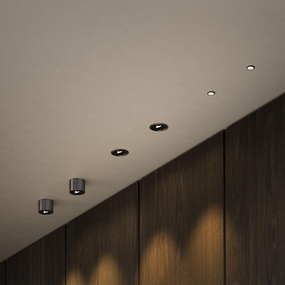 Occhio coro Deckenstrahler die eine wand beleuchten