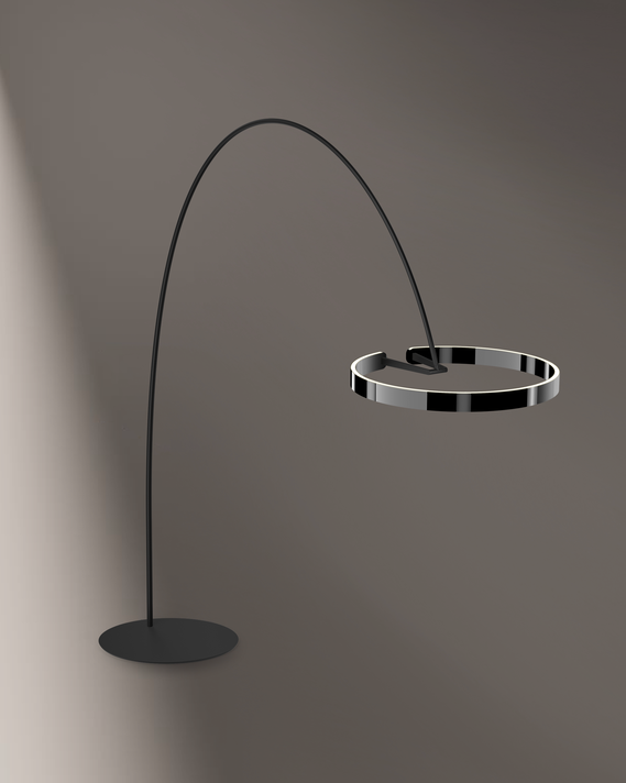 Occhio mito largo mobile luminaire on grey backround